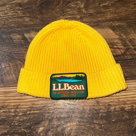 LL Bean Todd Snyder Hat Beanie Toque Outdoor Company Logo Patch Knit Cap - Picture 1 of 7